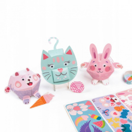 Figurki 3D z naklejkami Zwierzaki KIDEA