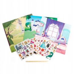 Kalkomania - zestaw kreatywny Księżniczki KIDEA